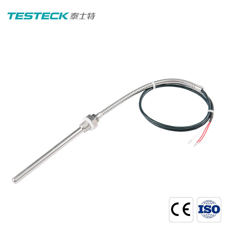 ISO PT100 IP54 Flexiblは金属の調査SUS321のサーミスターの温度検出器に通した