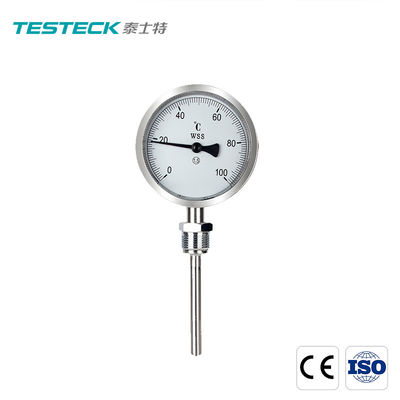 軸バイメタル温度計WSS501のステンレス鋼のバイメタルの温度のゲージ